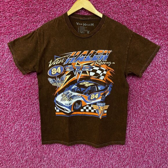 Van Halen brown nascar Style Tshirt size small - Picture 1 of 4